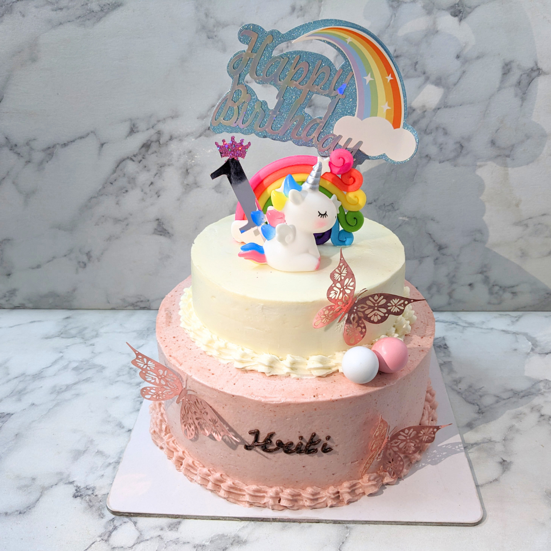 Unicorn theme cake