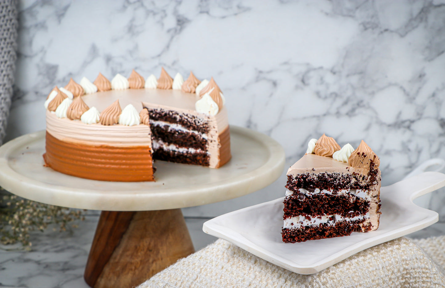 Chocolate Vanilla Cake