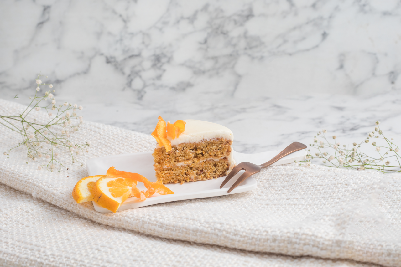 Carrot Orange Cake Slice - Pack of 6
