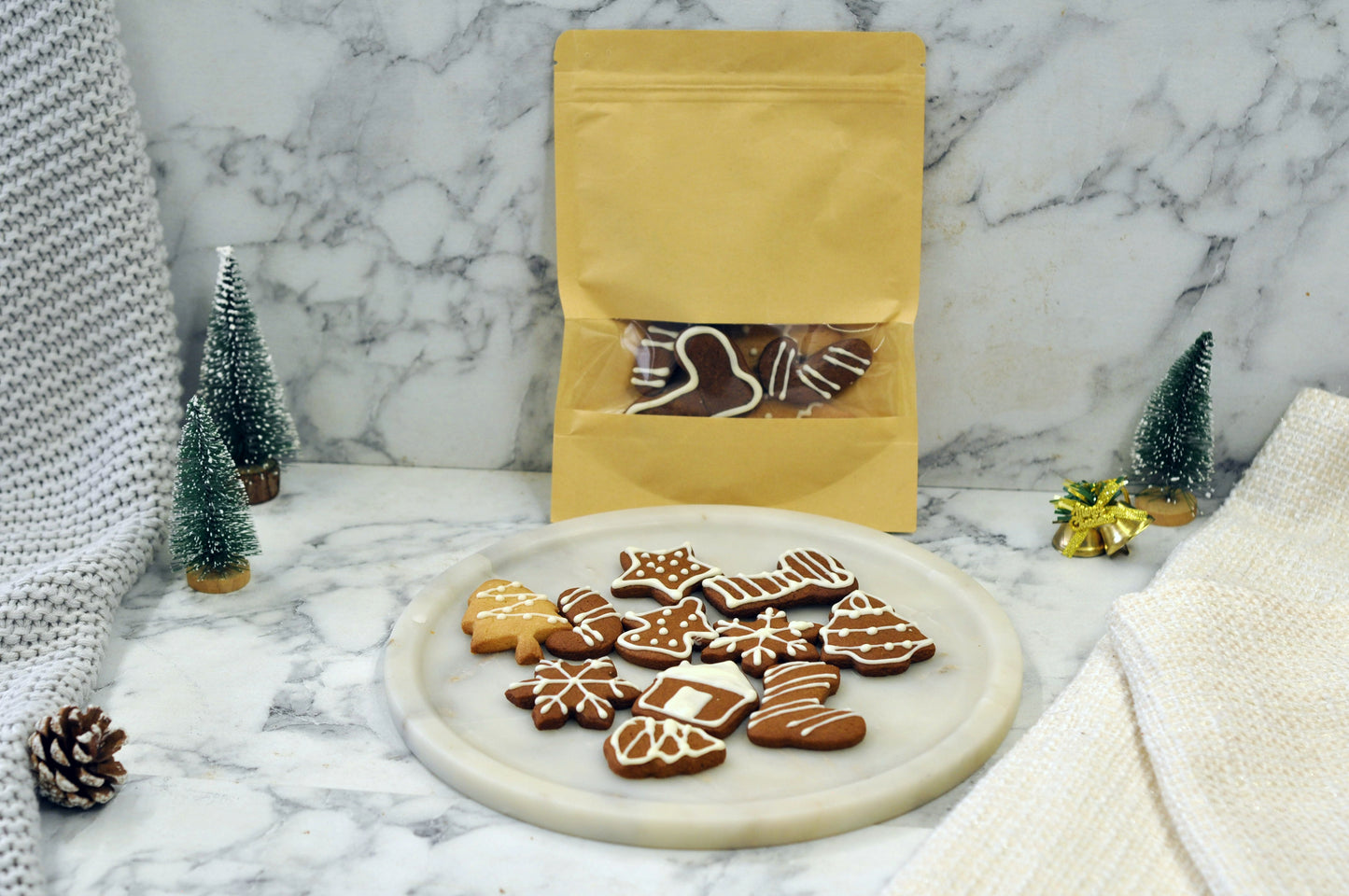 Christmas Ginger Cookies - Assorted Small