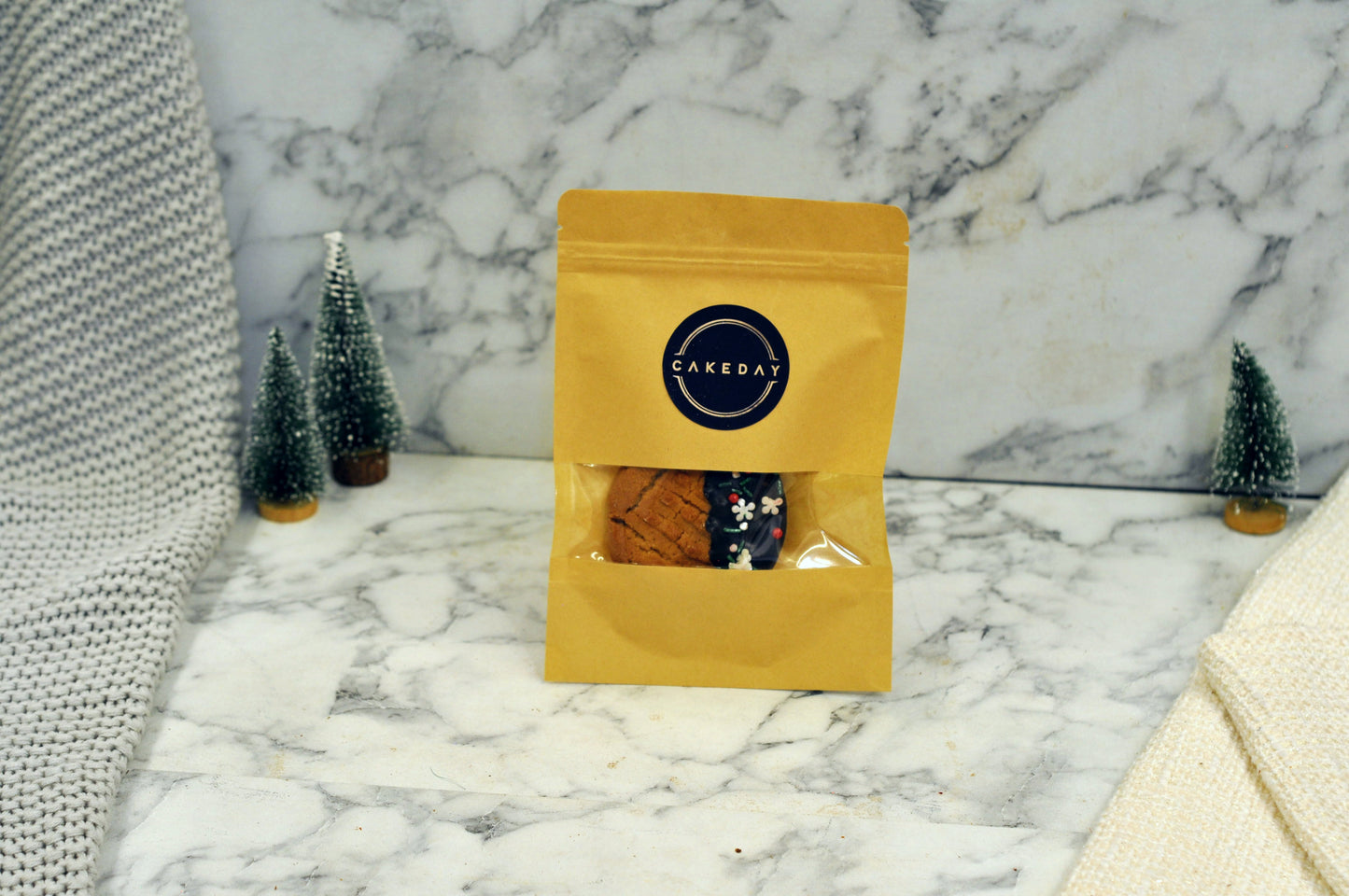 Christmas Cookies Chocolate Dipped - Pack of 4