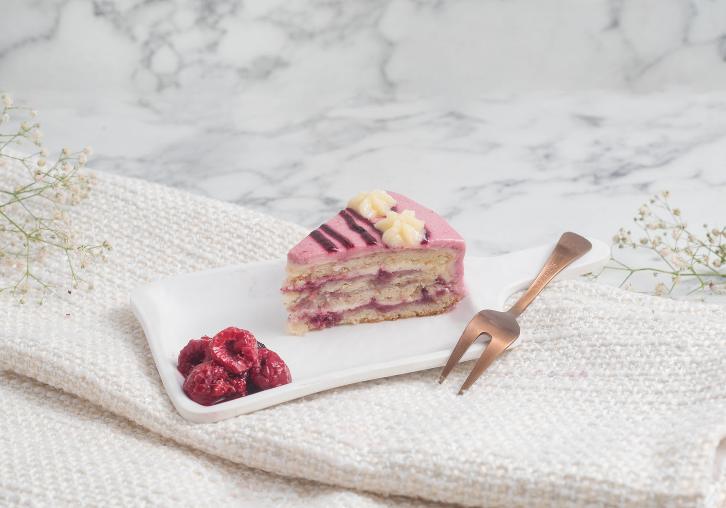 Vanilla Raspberry Pastry - Pack of 6