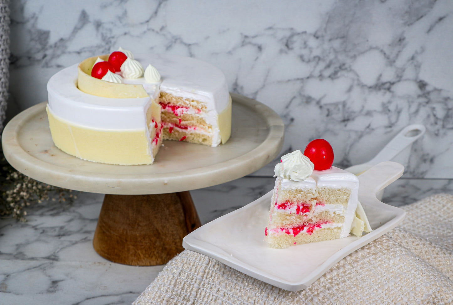 White Forest Cake