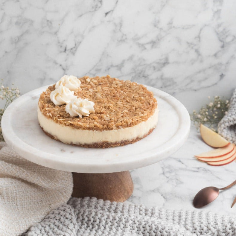 Apple crumble cheesecake
