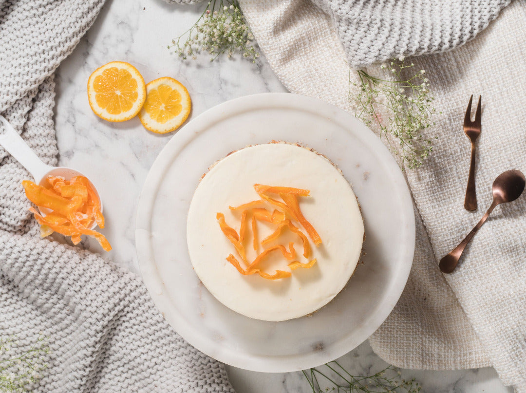 carrot orange cake top