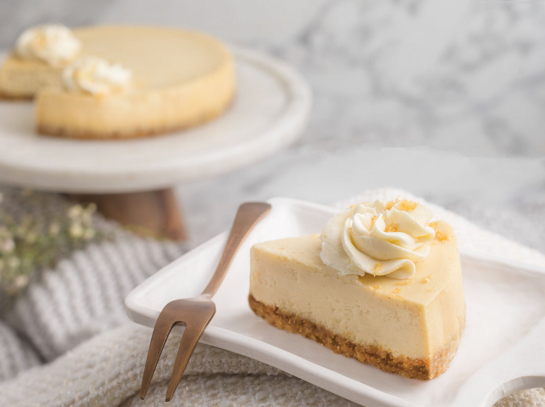 classic cheesecake slice
