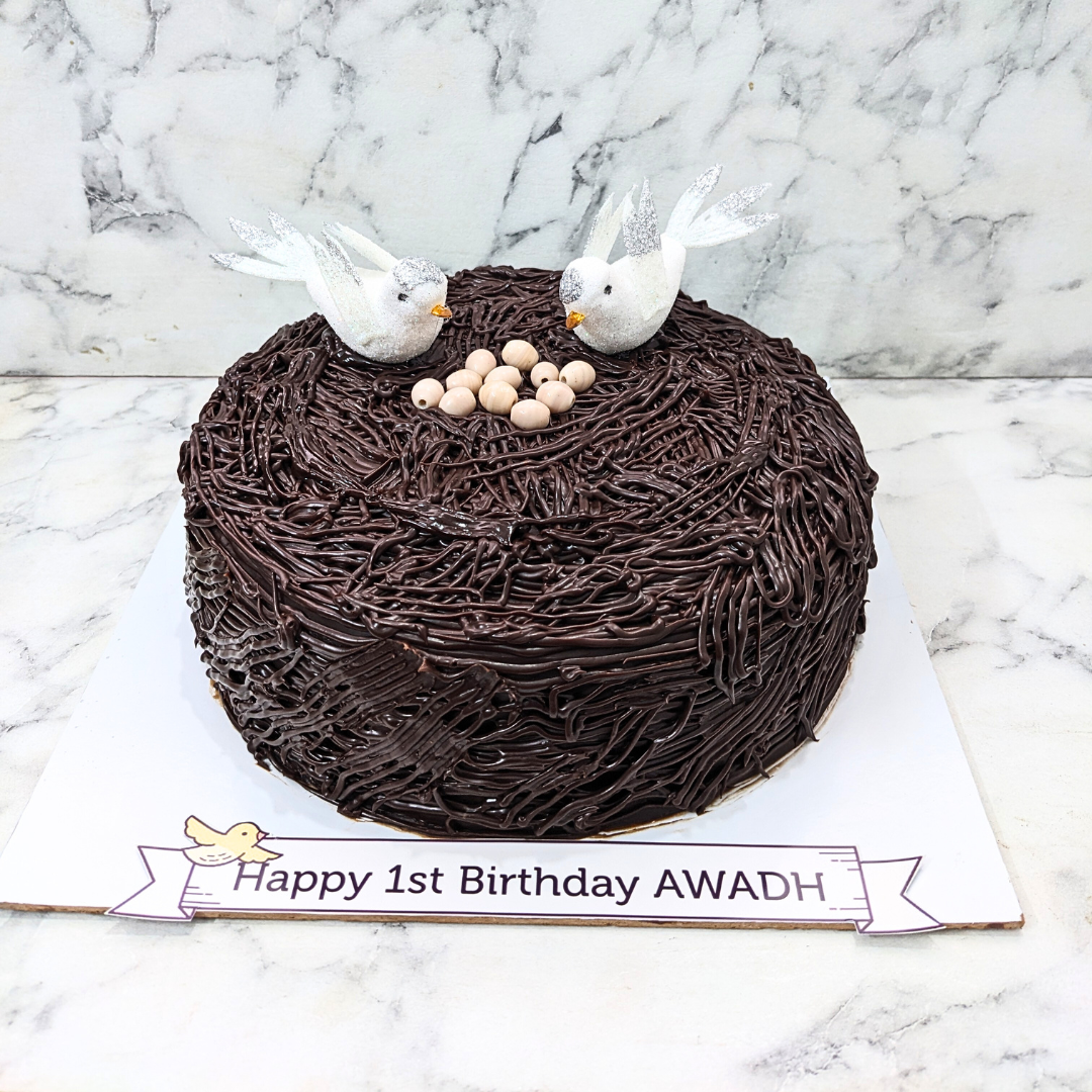 Chocolate Cake Baby Boy Birthday Cake Stock Photo 590647988 | Shutterstock