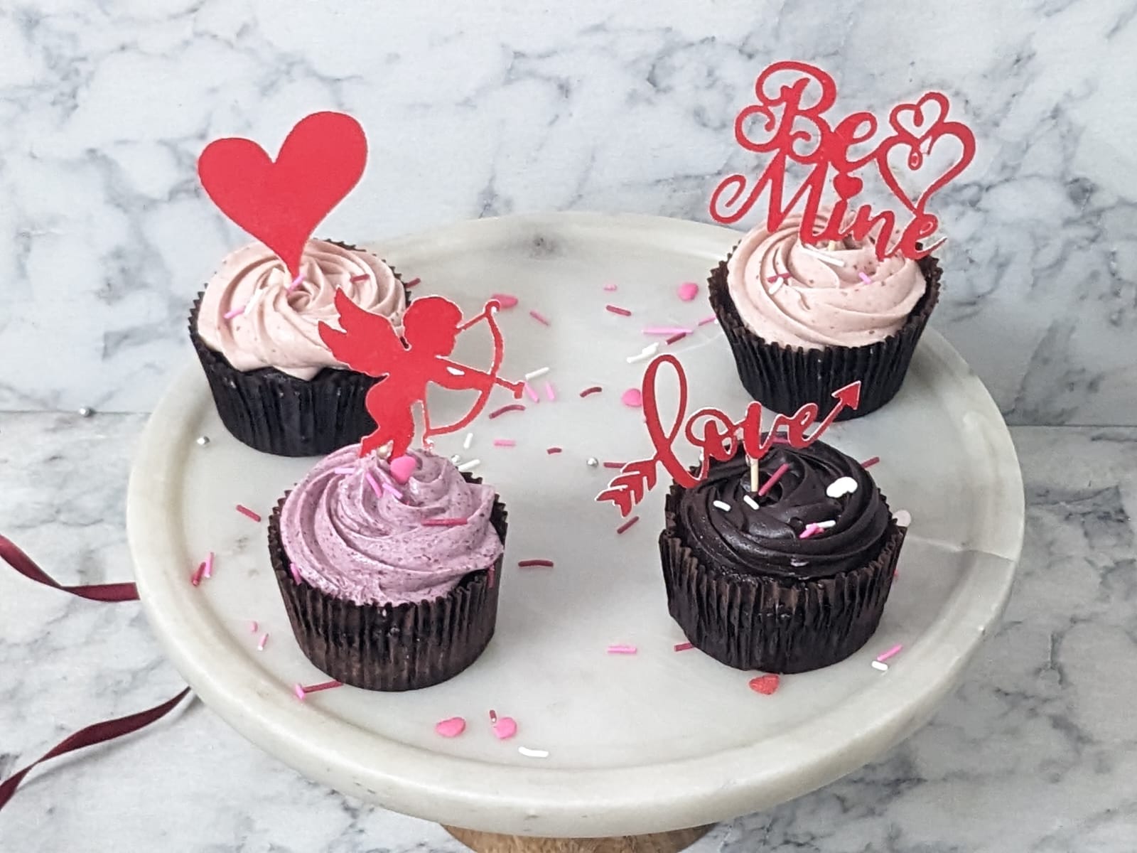 Valentine Cupcakes Pack of 4 Order cupcakes in Bangalore Cakeday