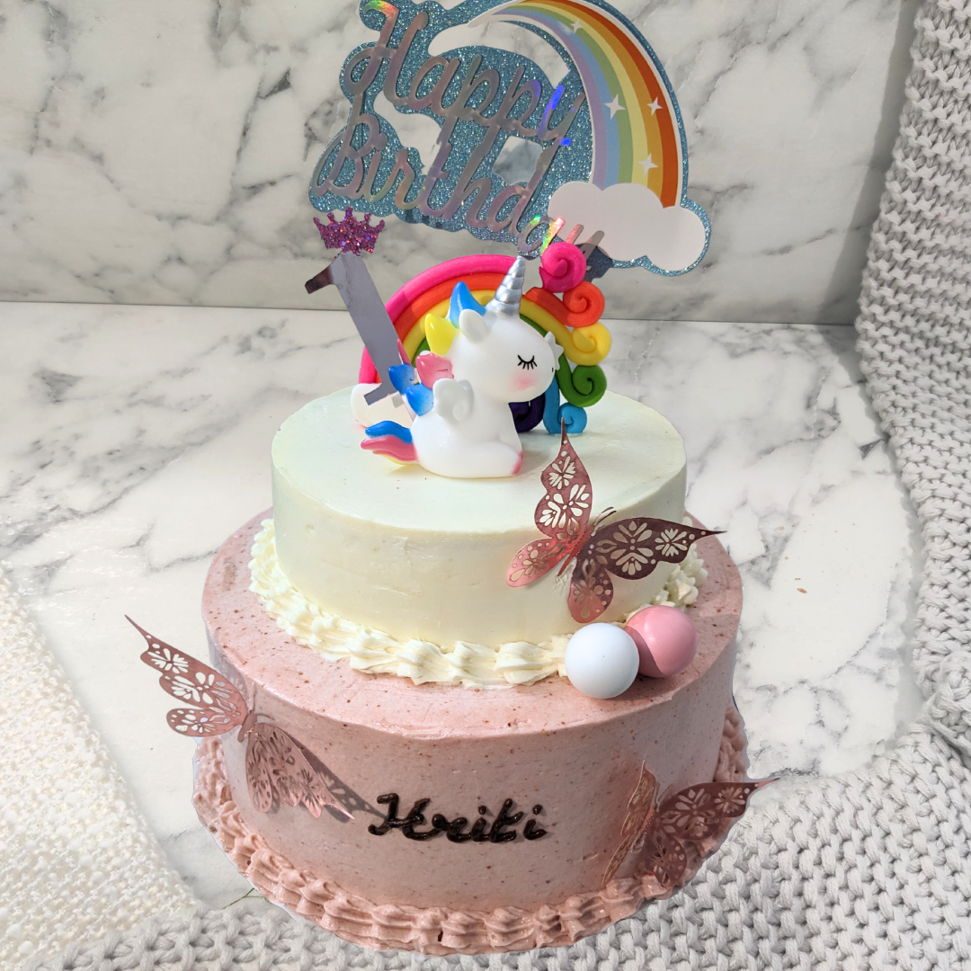 unicorn theme birthday cakes