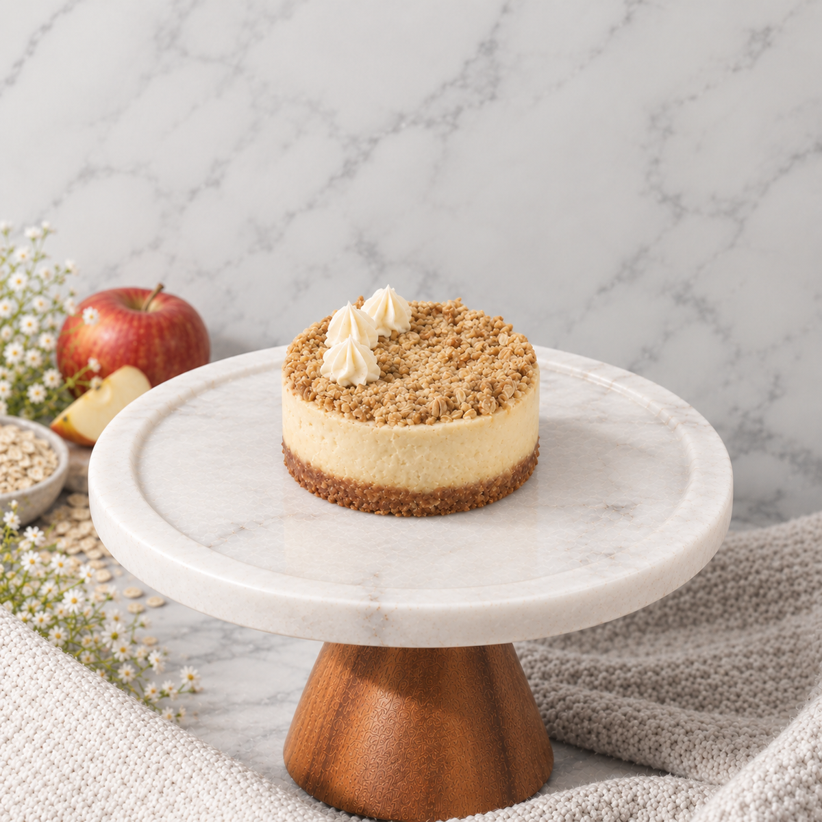 Apple Crumble Bento Cheesecake