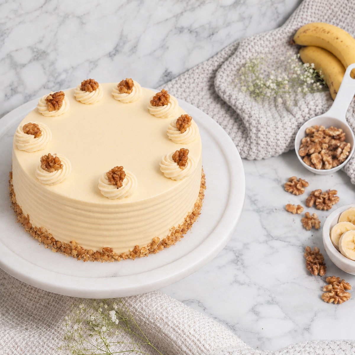 Banana Walnut Cake