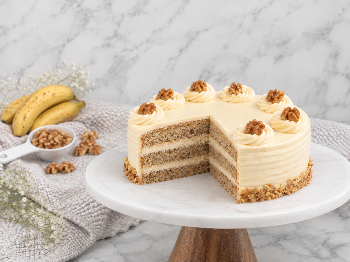 Banana Walnut Cake