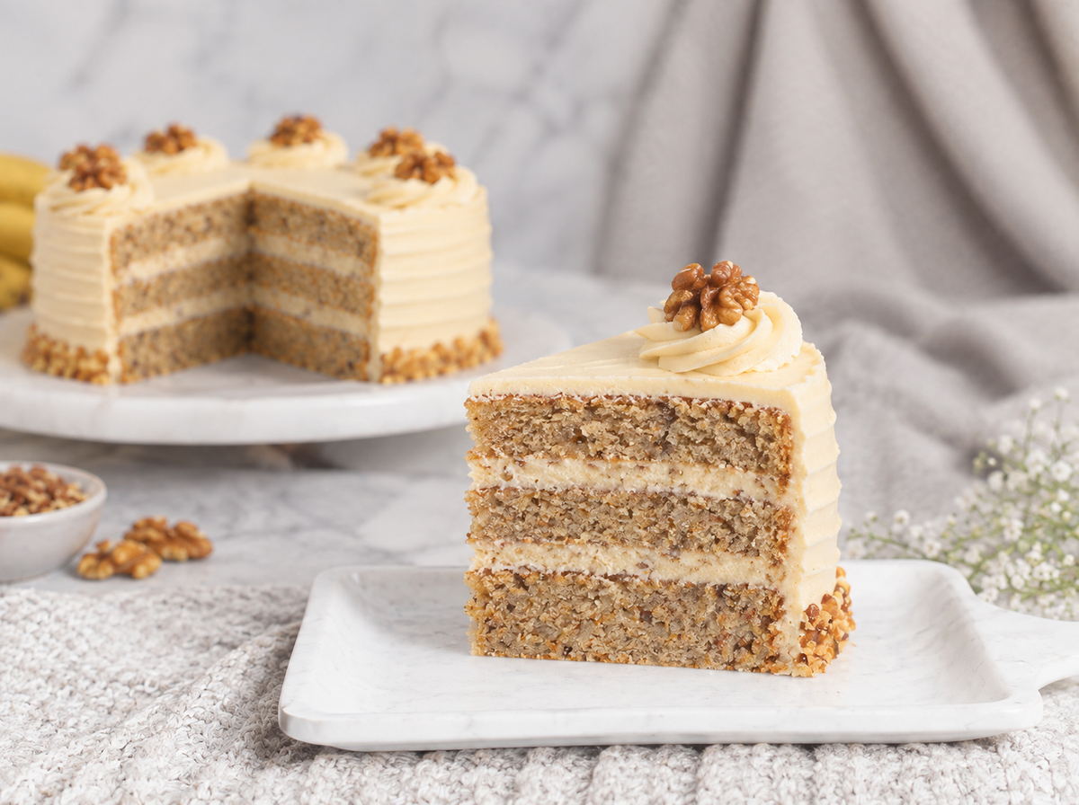 Banana Walnut Cake