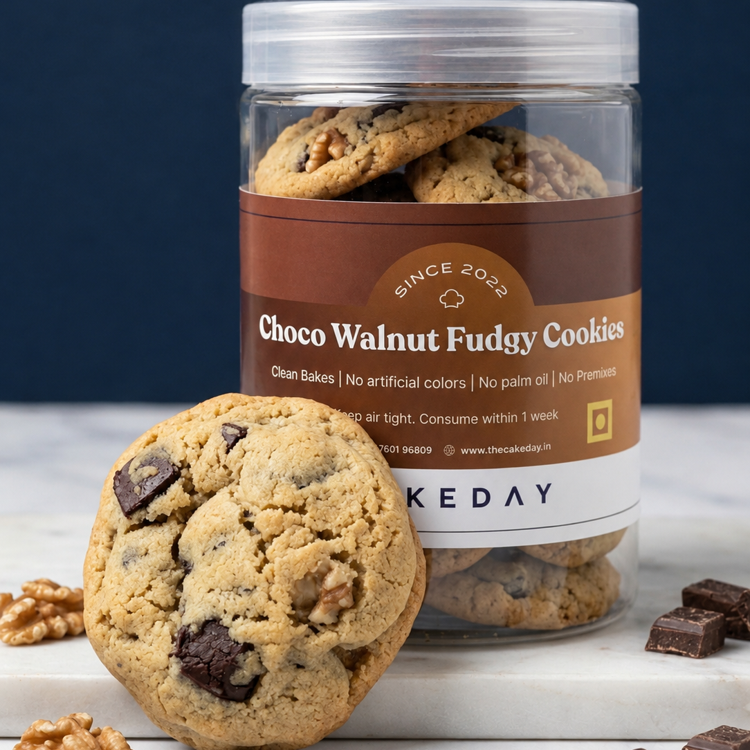Choco Walnut Fudgy Cookies