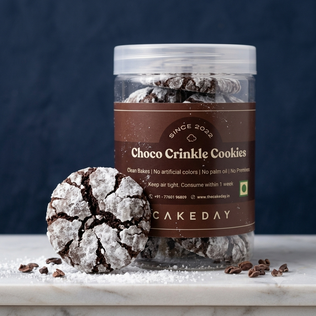 Midnight Choco Crinkle Cookies