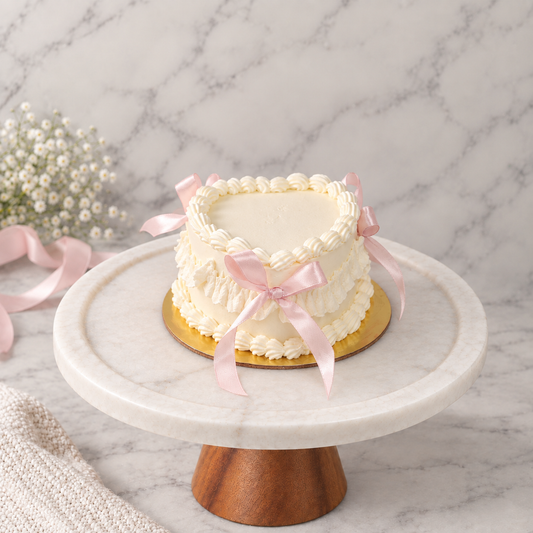 Vintage Love Heart Bento Cake