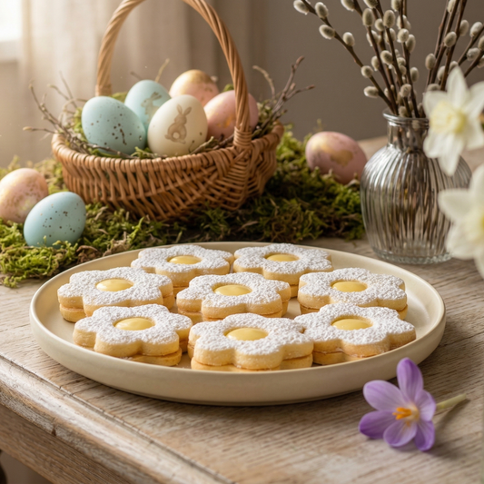 Lemon Bloom Daisy Butter Cookies