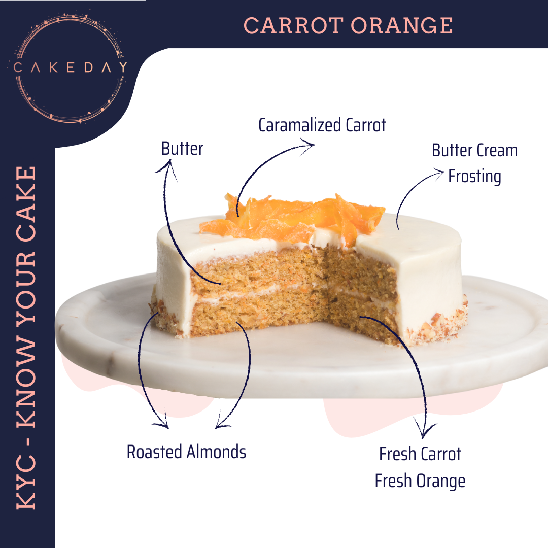 carrot orange cake details
