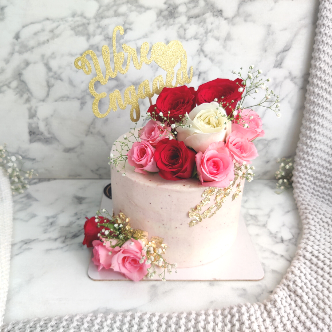 Engagement Cakes | Engagement Cakes Design Online - Kingdom of Cakes