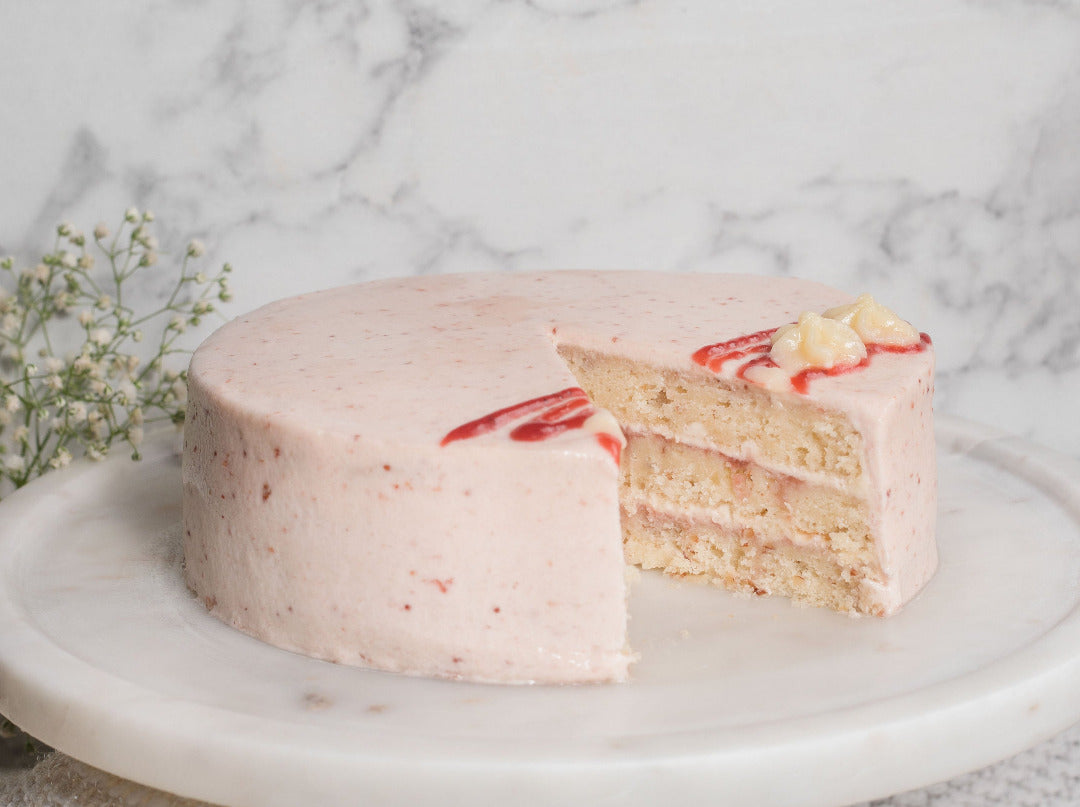 Strawberry Pudding Cake - One Hundred Dollars a Month